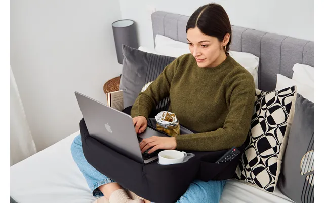 Tabcouchcaddy Lap Desk Pillow - Cushioned Lap Pillow For Reading, Gaming, Work &
