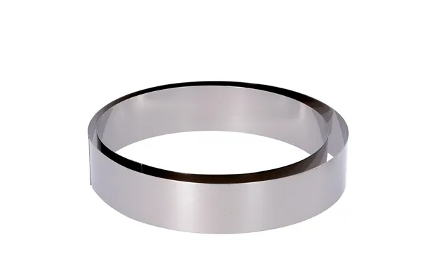 2 Round Stainless Steel Cooking Rings. Diameters 220 And 250 Mm