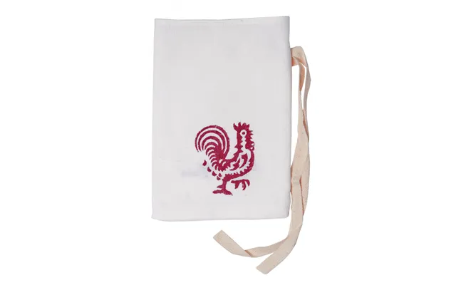 Cotton-linen Bag With Red Romagna Prints. Measures 15x21 Cm