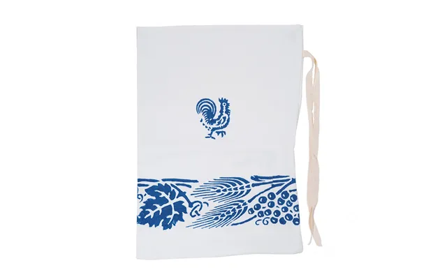 Cotton-linen Bag With Romagna Prints. Blue Color. Measures 30x43 Cm