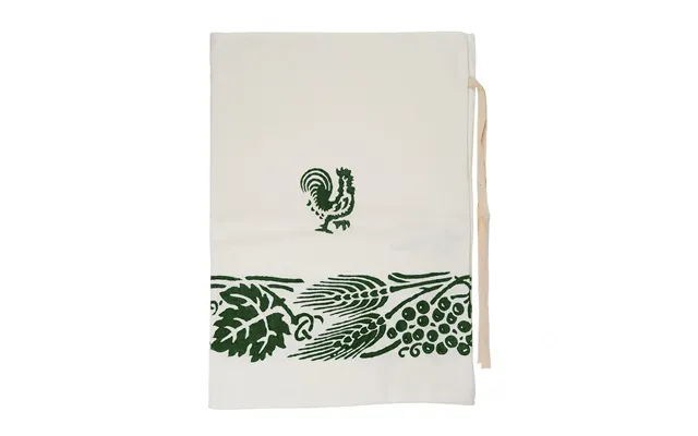 Cotton-linen Bag With Romagna Prints. Green Color. Measures 30x43 Cm