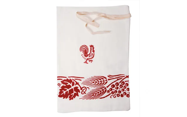 Cotton-linen Bag With Romagna Prints. Red Color. Measures 30x43 Cm