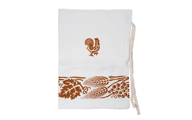 Cotton-linen Bag With Romagna Prints. Rust Color. Measures 30x43 Cm