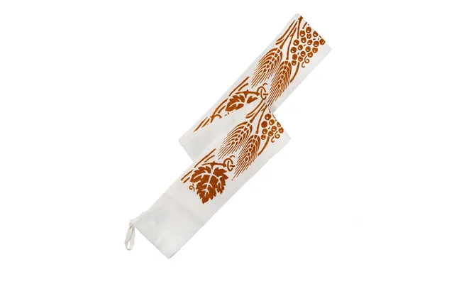 Linen-cotton Rolling Pin Cover With Rust Romagna Prints. Max Length 70 Cm