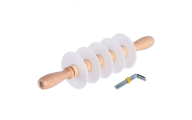 Professional Rolling Pastry Cutter With 5 Serrated Blades In Food Safe Pom Plastic