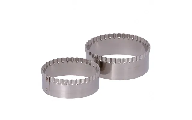 Ring Set With 2 Stainless Steel Rings Without Handle Or Cutting Tigella 8,6cm & 7cm