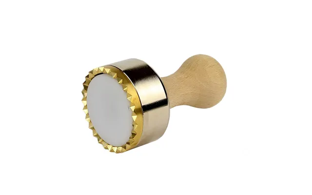 Round Mold In Aluminum And Brass Ravioli Cutter With Automatic Ejector - Diameter Of 65mm