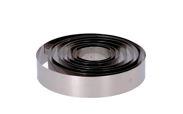 Set Of 8 Stainless Steel Rings For Cakes. Height 50 Mm.