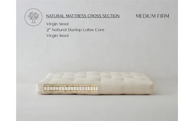 Eastern King Latex Wool Mattress Medium Firm Ecopure By The Futon Shop