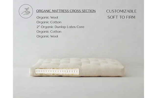 Eastern King Organic Wool Mattress From Soft To Firm - Nova
