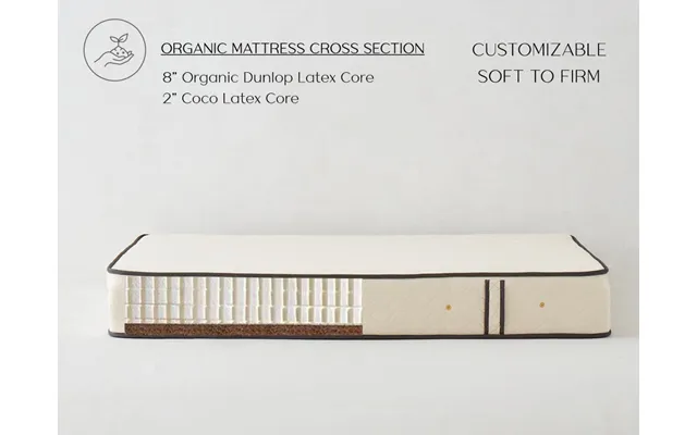Full Double Organic Latex Mattress From Soft To Firm - Moonlight