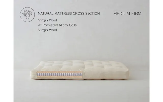 Full Loveseat Spring Wool Couch Futon Mattress Firm Org. Cotton Case