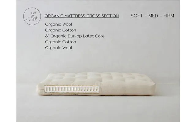 King Organic Latex Mattress From Soft To Firm - Dawn By The Futon Shop