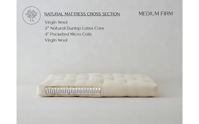 King Wool &amp Amp Amp Latex Mattress Medium Firm - Eco Support By The Futon Shop
