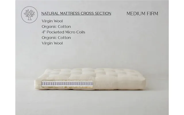 Queen Loveseat Organic Cotton & Wool Couch Futon Mattress Medium Firm