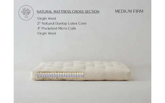 Twin Loveseat Latex Couch Futon Mattress Med Firm - Eco Support