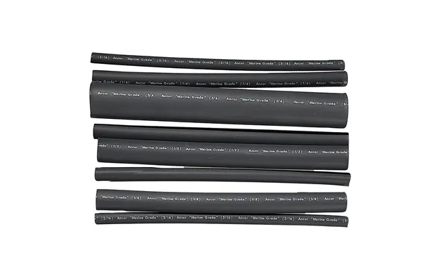 Ancor 301506 Adhesive Lined Heat Shrink Tubing - Assorted 8-pack, 6 Inch, 20-2 0 Awg, Black
