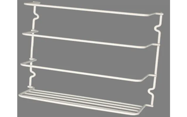 Ap Products 004231 Wrap Rack-white Holds Kitchen Wraps And Books Free Standing And Mounts To Door Or Wall White