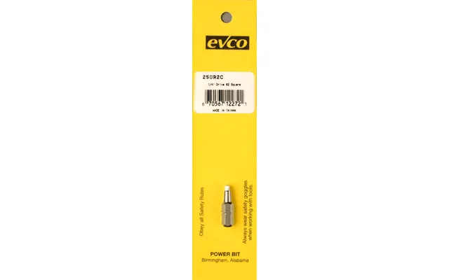 Ap Products 009-250r2c Bit 2 Point Size 1 4 In X 1 In Bit Size Square Recess Power Bit Carded