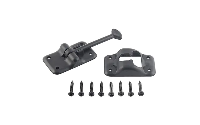Ap Products 013-084bl Plastic Door Holdback 3-1 2 Black Use With Rv Or Trailer To Hold Door Securely Open T-style Catch 