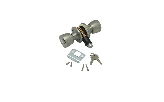 Ap Products 013220ss Entranceknoblockset- Knob Style Handle For Rv Interior Door Used As 2-3 8 In Or 2-3 4 In Backset Si