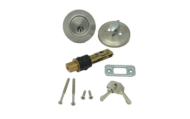 Ap Products 013222ss 013-222-ss Dead Bolt Lock Set, 1 Inch Throw - Stainless Steel,silver