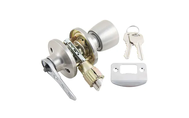 Ap Products 013235ss Leverenteranceknob-ss Knob Style And Lever Style Handle For Rv Interior Privacy Door Fits 2-3 8 In 