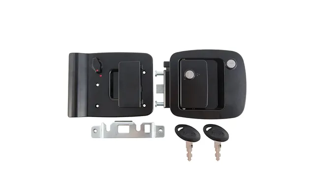 Ap Products 013257 Rv Entrance Lock Paddle Style Handle For Bauer Standard Rv Motorhome Door Fits Door 1-3 8 In To 2 In 