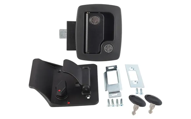 Ap Products 013520 Bauer Door Latch W Keys-b Direct Replacement With One Black Lock Two Keys Door Edge Cover Plate Strik