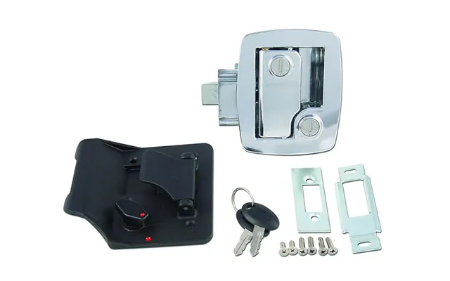 Ap Products 013535 Bauer Travel Trailer Lock - Paddle Style Handle Replacement For Rv Standard Bauer Entry Door Lock Fit