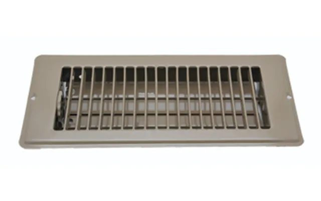 Ap Products 013628 Floor Register 4 In Width X 10 In Length 5-1 4 In Width Overall X 12 Length Overall With Damper Brown