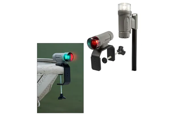 Attwood 14194-7 Paddlesport Portable Navigation Light Kit - C-clamp, Screw Down Or Adhesive Pad