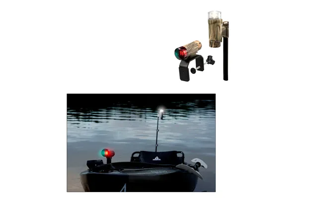 Attwood 14195-7 Paddlesport Portable Navigation Light Kit - C-clamp, Screw Down Or Adhesive Pad
