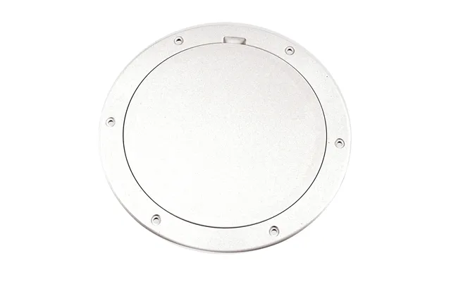 Beckson Dp61-w 6 Inch Smooth Center Pry Out Deck Plate White 6