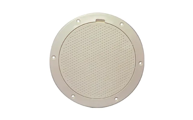 Beckson Dp63-n 6 Inch Non-skid Pry Out Deck Plate Beige 6.5 Inch Cutout