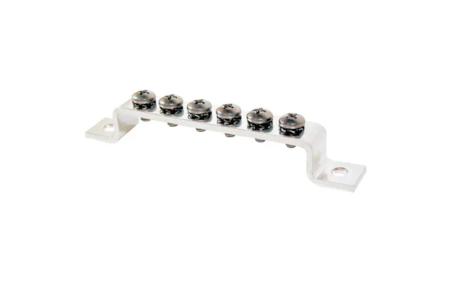 Blue Sea 2306 Minibus 100 Ampere Common Busbar Grounding Busbar 6 X 8-32 Screw Terminal