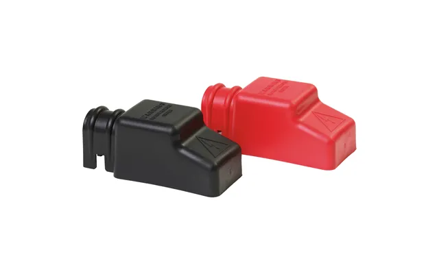 Blue Sea 4018 Square Cablecap Insulators Pair Red Black