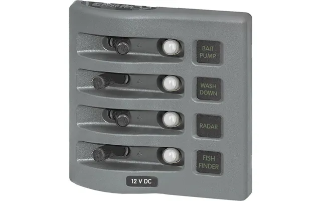 Blue Sea 4374 Weatherdeck Water Resistant Circuit Breaker Panel - 4 Position