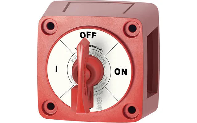 Blue Sea 6004 Single Circuit On-off With Locking Key - Red