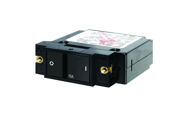 Blue Sea 7407 Single Pole Small Case 2 Inch Flat Rocker Circuit Breaker - 40 Amp