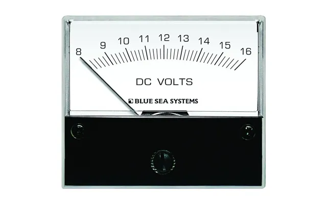 Blue Sea 8003 Dc Analog Voltmeter - 2-3 4 Inch Face, 8-16 Volts Dc