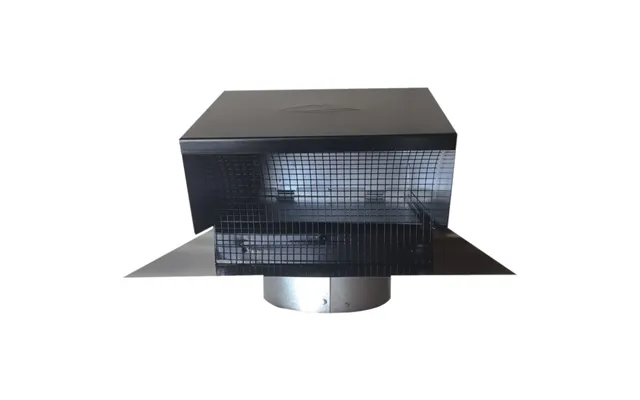 Builders Best 012633 Black Metal Roof Vent Cap 6 Inch Collar