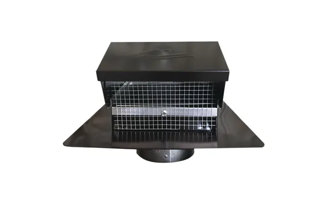 Builders Best 012635 Black Metal Roof Vent Cap 4 Inch Collar
