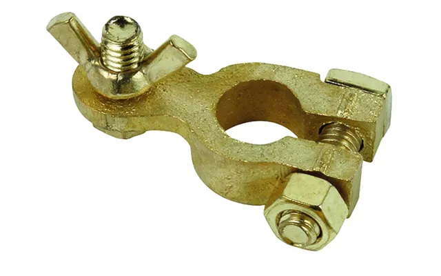 East Penn 00639 Terminal Brass Marine 2 Universal Marine Clamp Style Wing Nut Terminal Top Post Bare Natural Brass 1 Pos