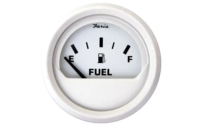 Faria 13101 Dress White 2 Inch Fuel Level Gauge E-1 2-f