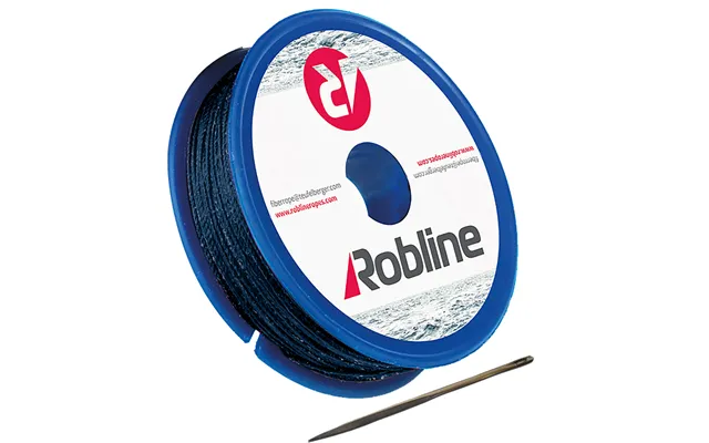 Fse Robline Ty-kitblu Waxed Tackle Yarn Whipping Twine Kit With Needle - Dark Navy Blue
