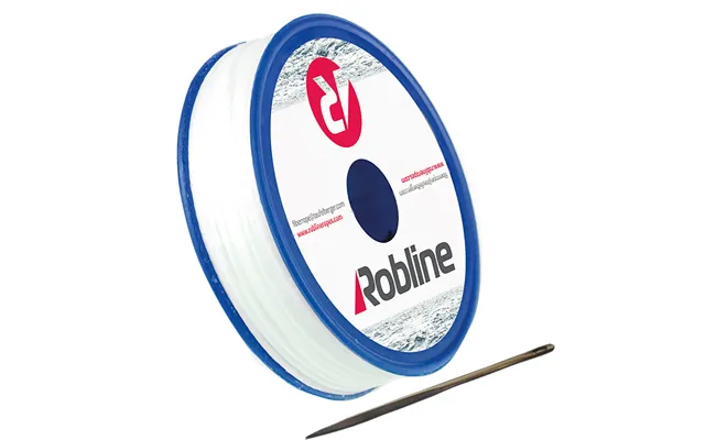Fse Robline Ty-kitw Waxed Tackle Yarn Whipping Twine Kit With Needle - White