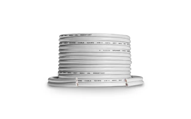 Fusion 010-12898-20 Marine Speaker Cable 12 Awg 328 Ft. - Round Type Vw-1 Fire Retardant Rating 328 Feet Length 12 Gauge