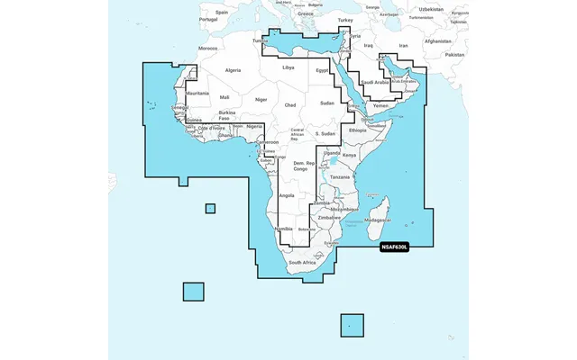Garmin 010-c1228-20 Africa & Middle East Garmin Navioni - Compatible With Chart Plotters Detailed Coverage Of Coast Of A