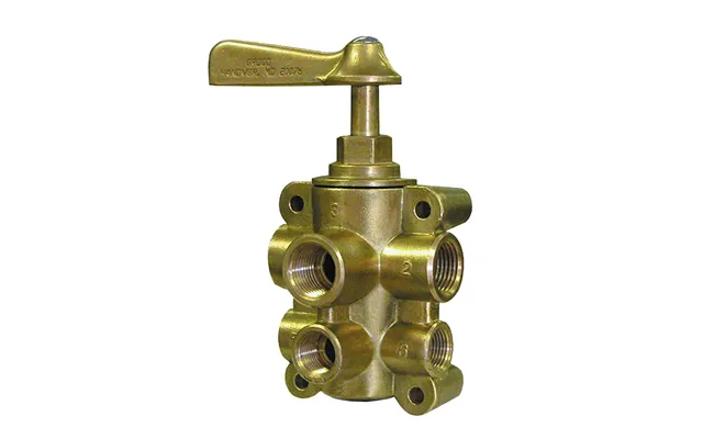 Groco Fv-65038 6-port Npt Bronze Fuel Valve 1 2 Inch Main - 3 8 Inch Return